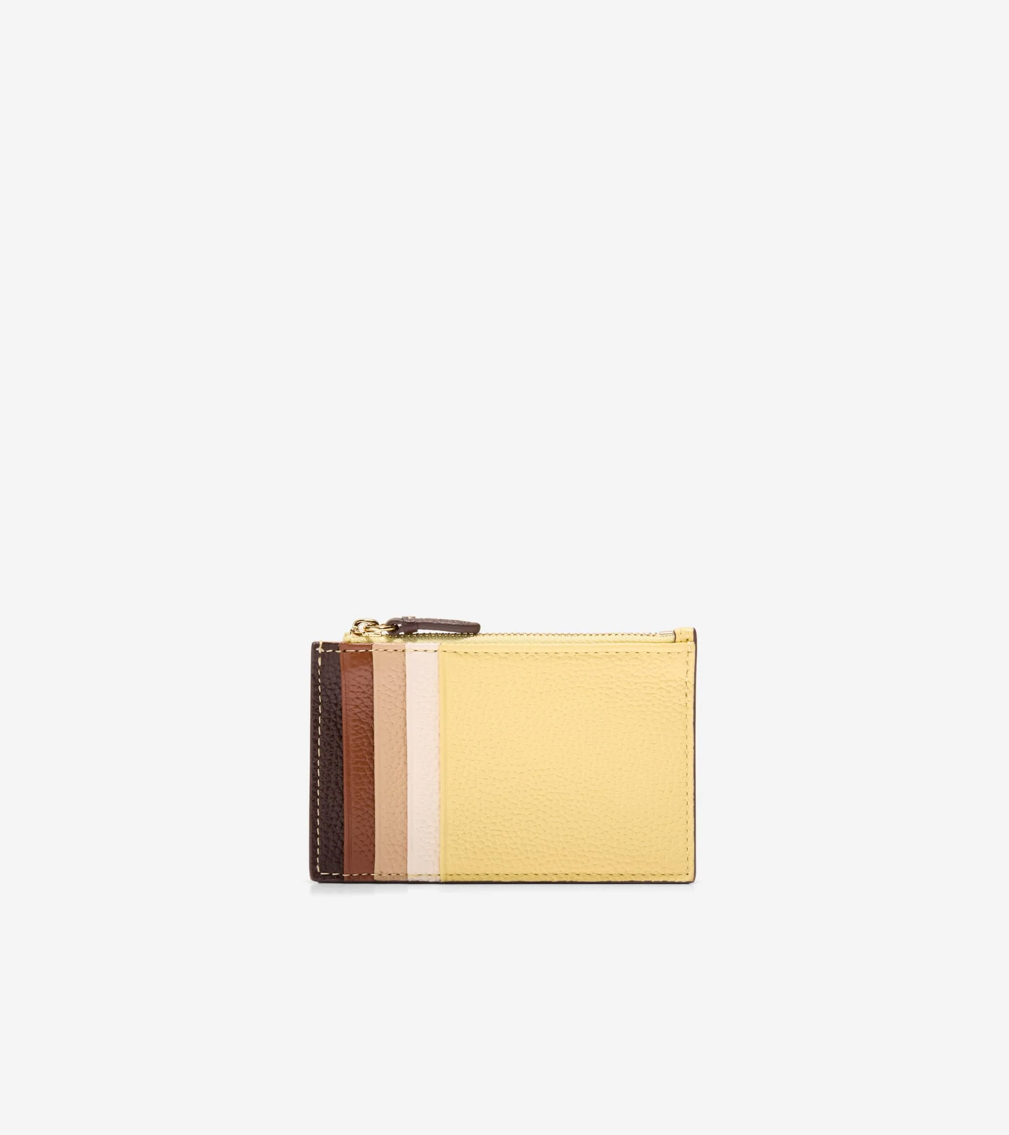 Tarjetero Monedero | Women's Leather Zip Card Case - Image 3